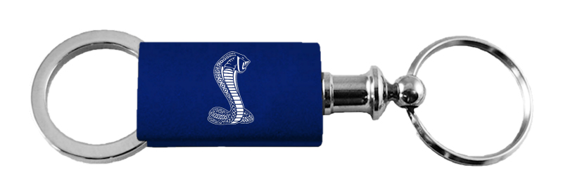 Cobra Anodized Aluminum Valet Key Fob - Navy