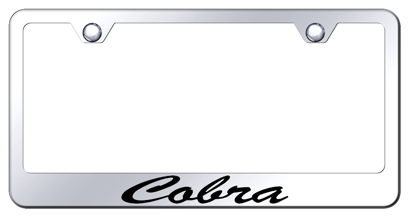 Cobra Script Stainless Steel Frame - Laser Etched Mirrored
