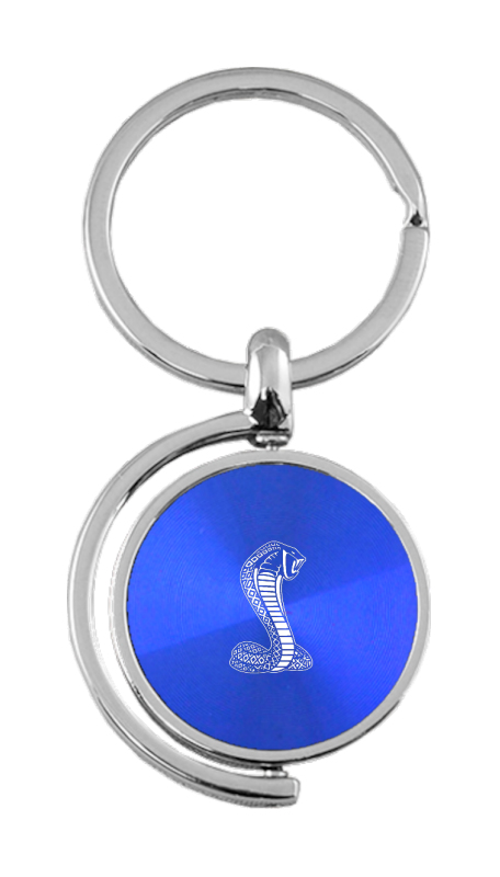 Cobra Spinner Key Fob - Blue