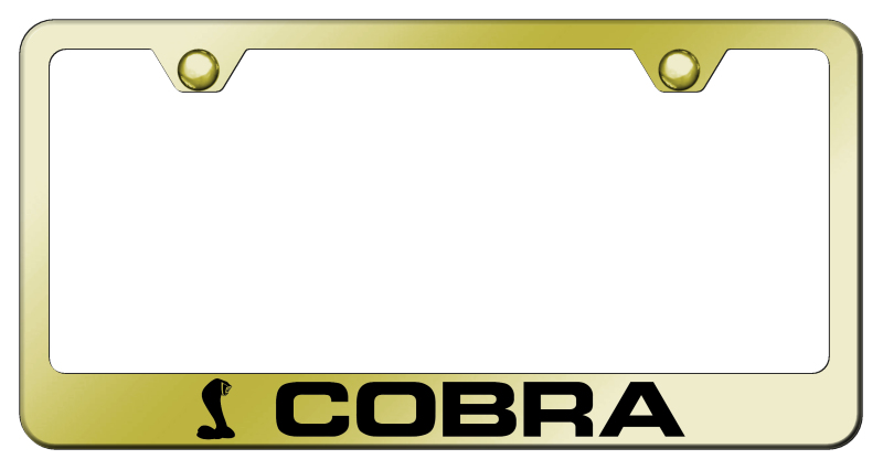 Cobra Stainless Steel Frame - Laser Etched Gold