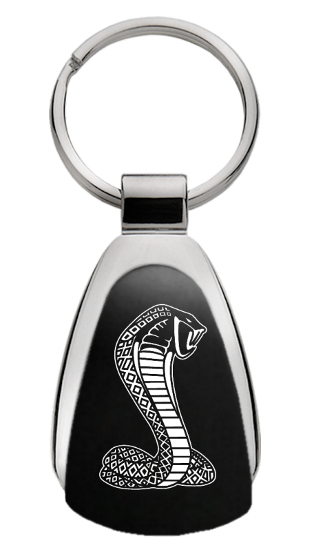Cobra Teardrop Key Fob - Black