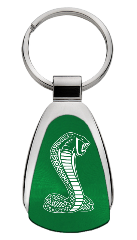 Cobra Teardrop Key Fob - Green
