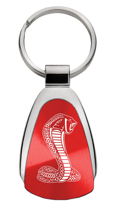 Cobra Teardrop Key Fob - Red