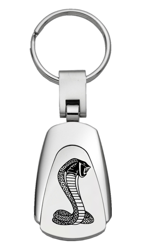 Cobra Teardrop Key Fob - Silver