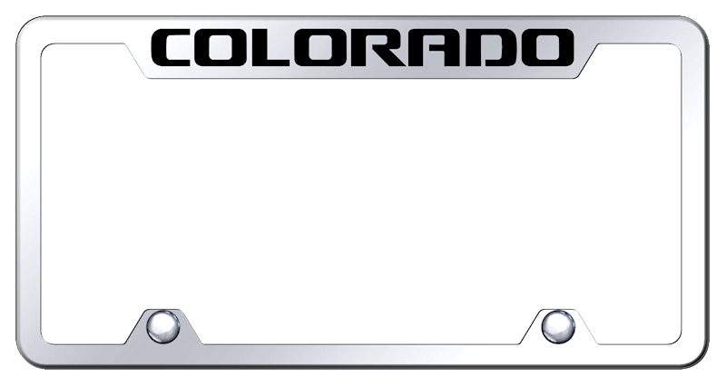 Colorado Steel Truck Cut-Out Frame - Laser Etched Mirrored