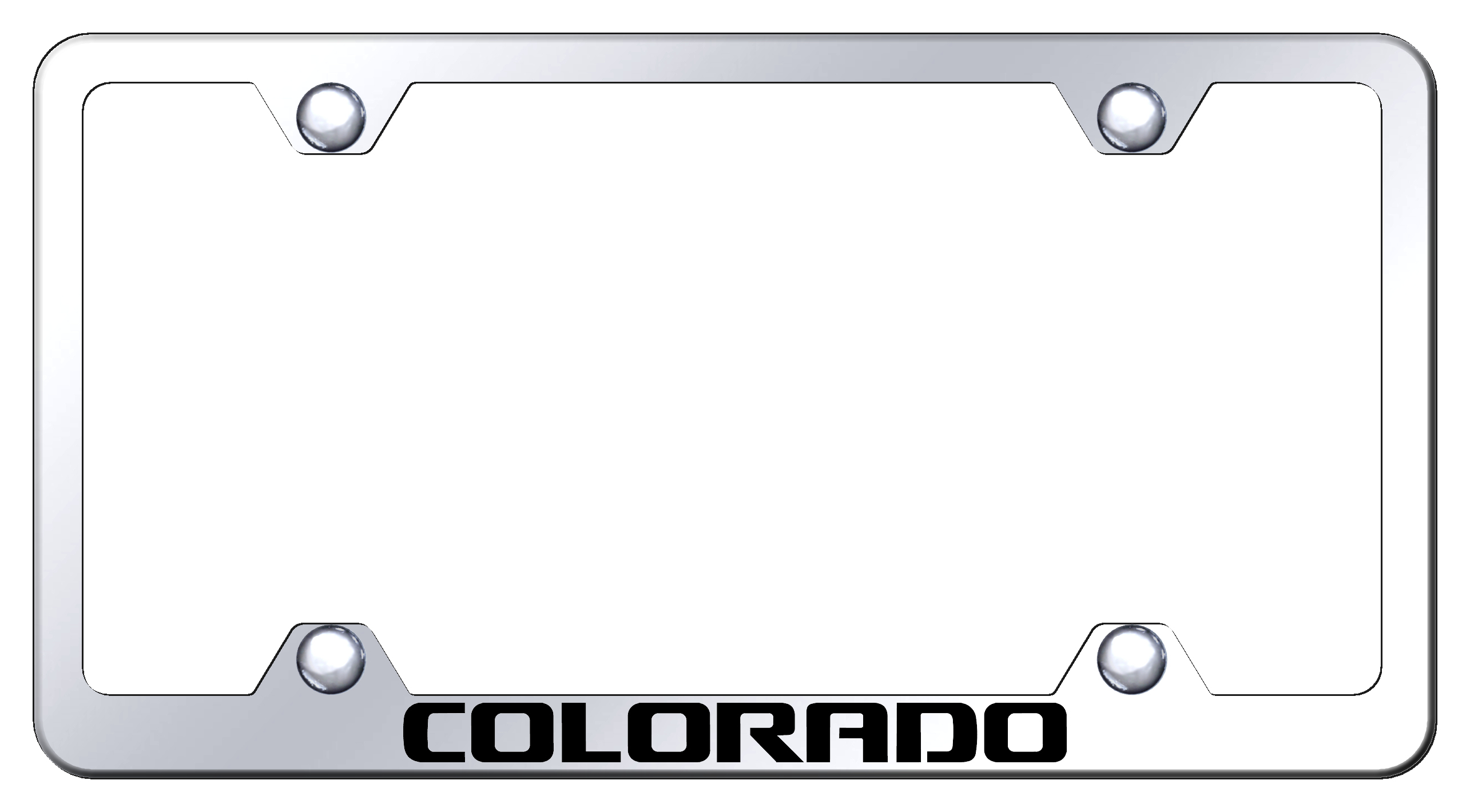 Colorado Steel Wide Body Frame - Laser Etched Mirrored