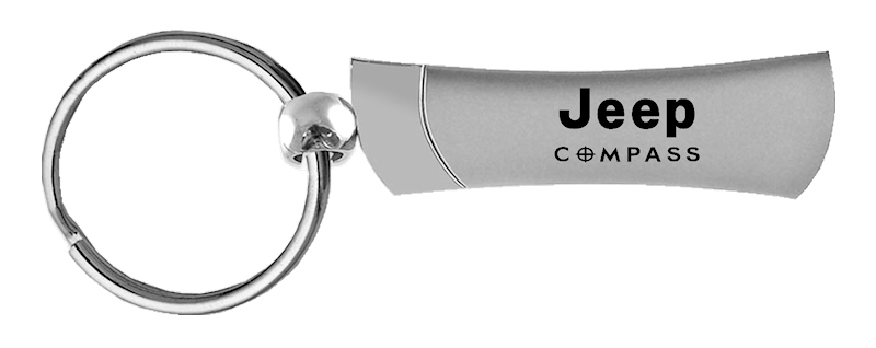 Compass Blade Key Fob - Silver