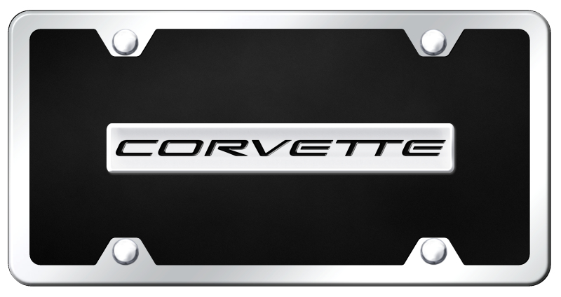 Corvette C5 Name Acrylic Kit - Chrome on Black