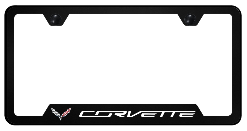 Corvette C7 PC Notched Frame - UV Print on Black