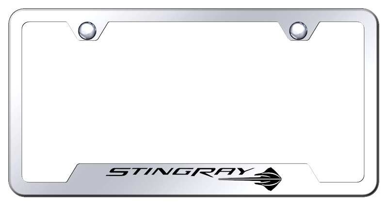 Corvette C7 Stingray Cut-Out Frame - Laser Etched Mirrored