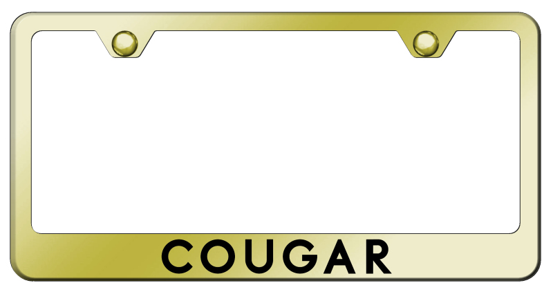 Cougar Stainless Steel Frame - Laser Etched Gold