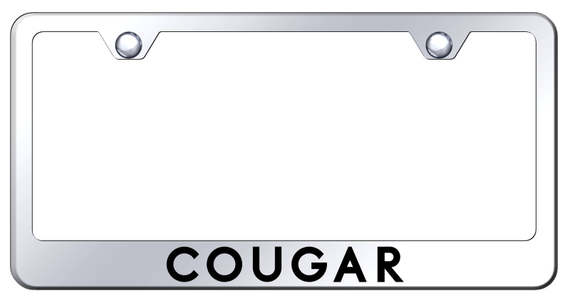Cougar Stainless Steel Frame - Laser Etched Mirrored