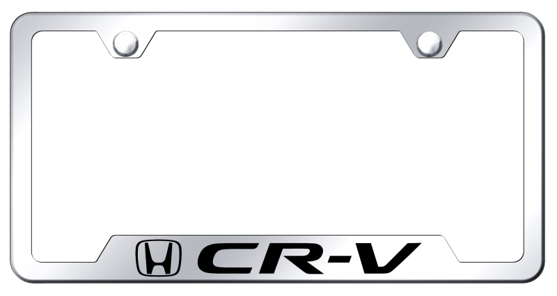 CR-V Laser Etched Stainless Steel Cut-Out Frame - Finish:Mirrored