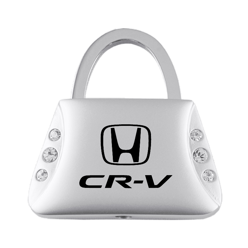 CR-V Jeweled Purse Key Fob - Silver