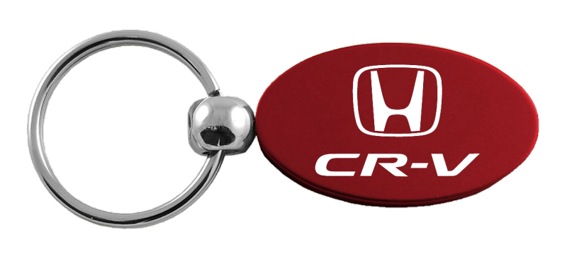 CR-V Oval Key Fob - Burgundy