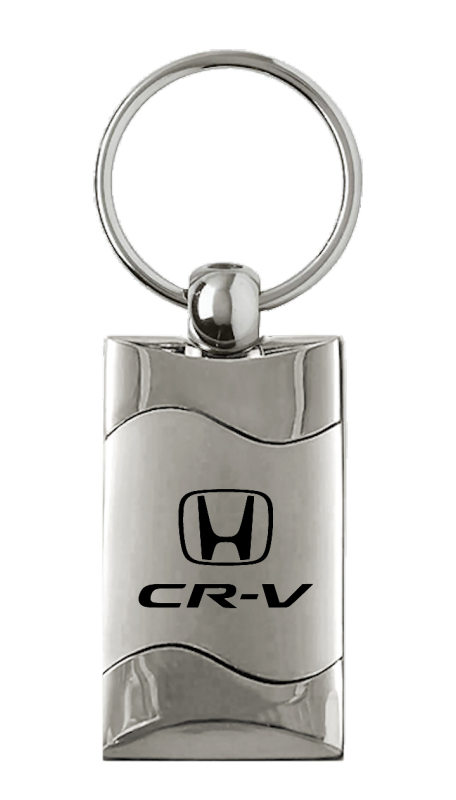 CR-V Rectangular Wave Key Fob - Silver