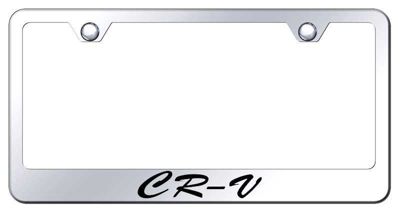 CR-V Script Stainless Steel Frame - Laser Etched Mirrored