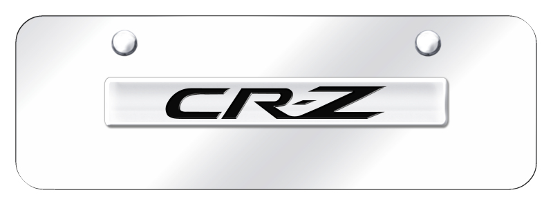 CR-Z Name Mini Plate - Chrome on Mirrored