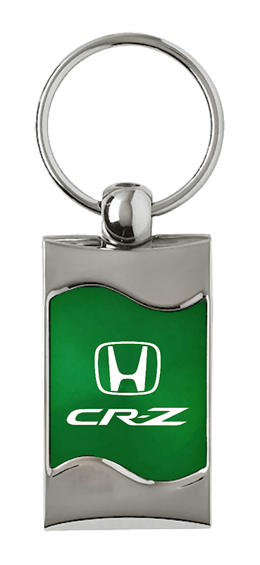 CR-Z Rectangular Wave Key Fob - Green