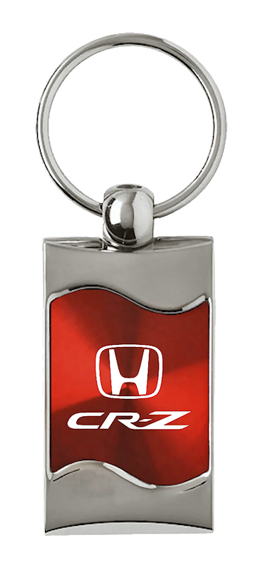 CR-Z Rectangular Wave Key Fob - Red