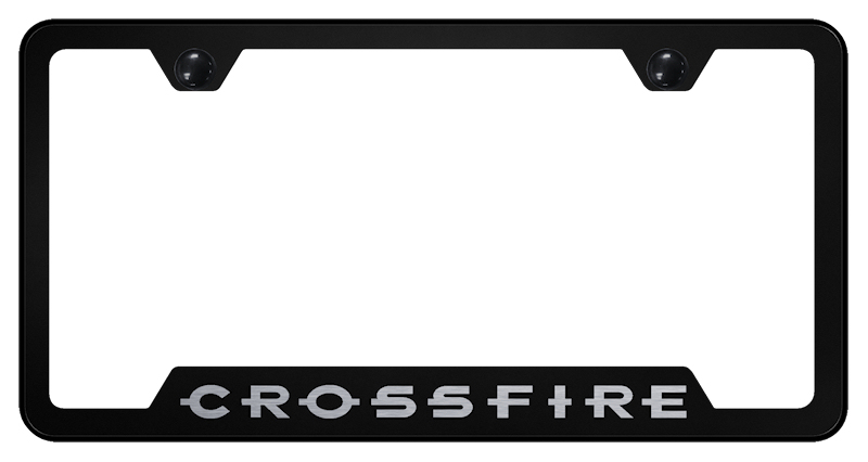 Crossfire Cut-Out Frame - Laser Etched Black