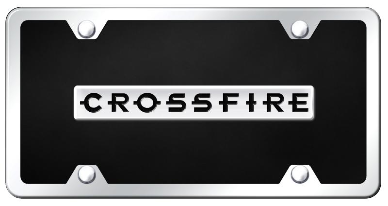 Crossfire Name Acrylic Kit - Chrome on Black