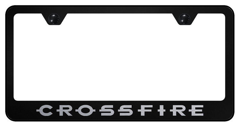 Crossfire Stainless Steel Frame - Laser Etched Black