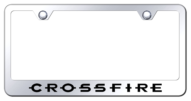 Chrysler Crossfire Laser Etched Mirrored Finish Stainless Steel Frame