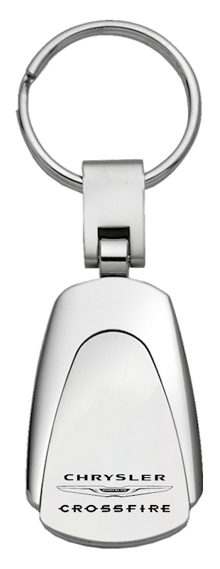 Crossfire Teardrop Key Fob - Silver