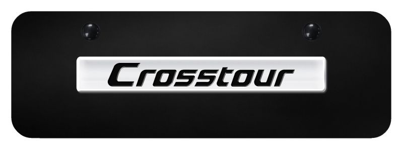 Crosstour Name Mini Plate - Chrome on Black