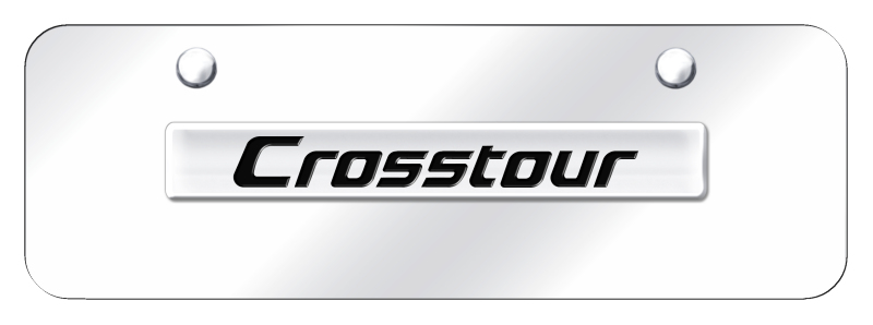 Crosstour Name Mini Plate - Chrome on Mirrored