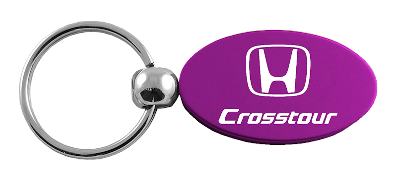 Crosstour Oval Key Fob - Purple