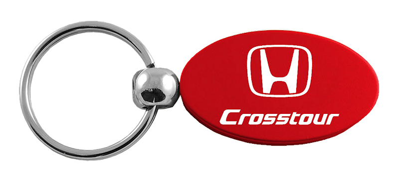 Crosstour Oval Key Fob - Red