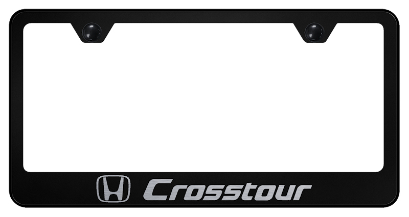 Crosstour Stainless Steel Frame - Laser Etched Black