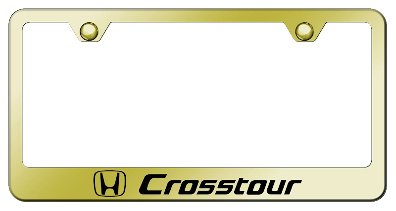 Crosstour Stainless Steel Frame - Laser Etched Gold