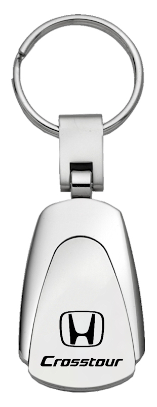 Crosstour Teardrop Key Fob - Silver