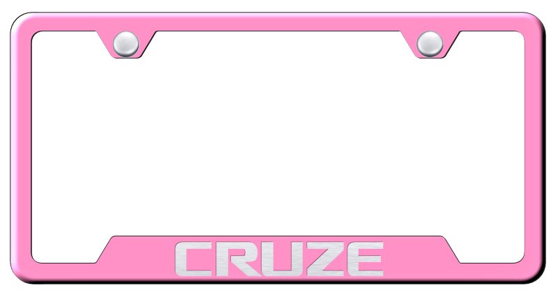 Cruze Cut-Out Frame - Laser Etched Pink