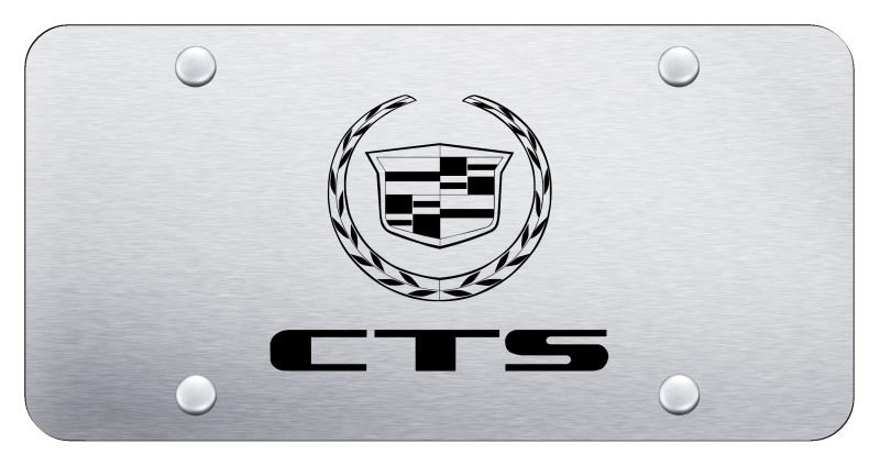 CTS (Name and Logo) License Plate - Laser Etched Brushed