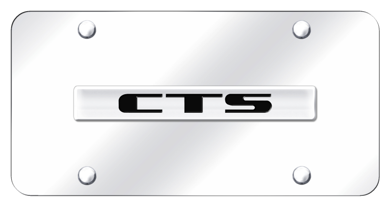 CTS Name License Plate - Chrome on Mirrored