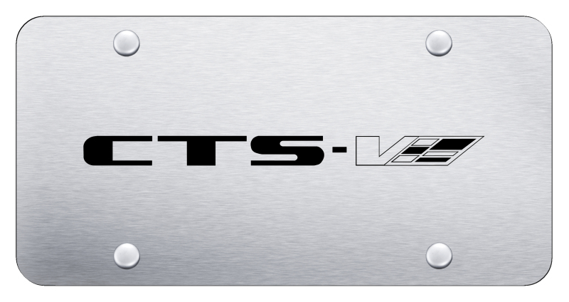 CTS-V License Plate - Laser Etched Brushed
