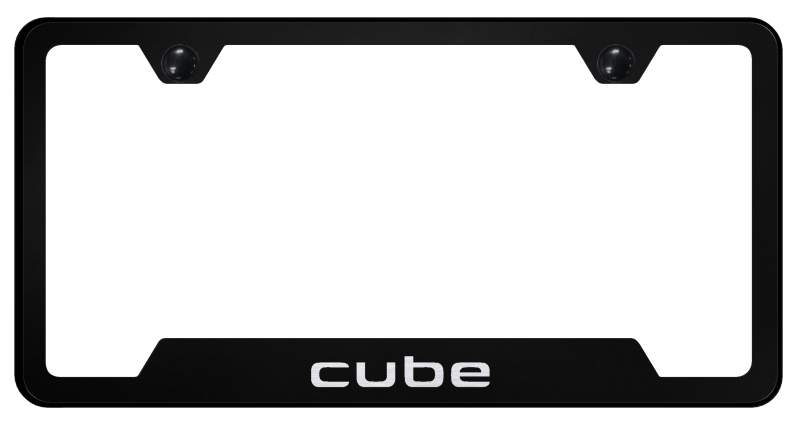 Cube Cut-Out Frame - Laser Etched Black