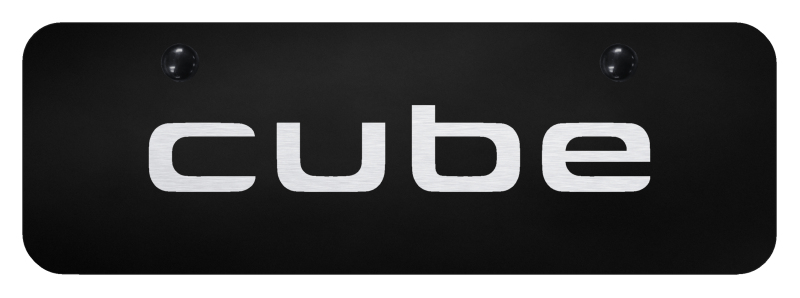 Cube Mini Plate - Laser Etched Black