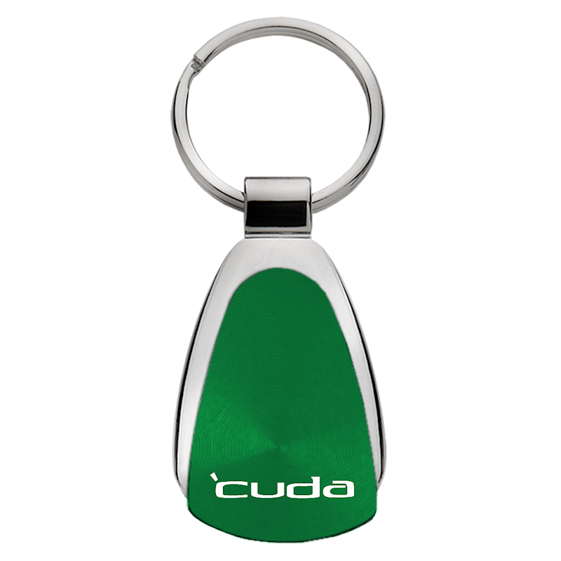 Cuda Teardrop Key Fob - Green