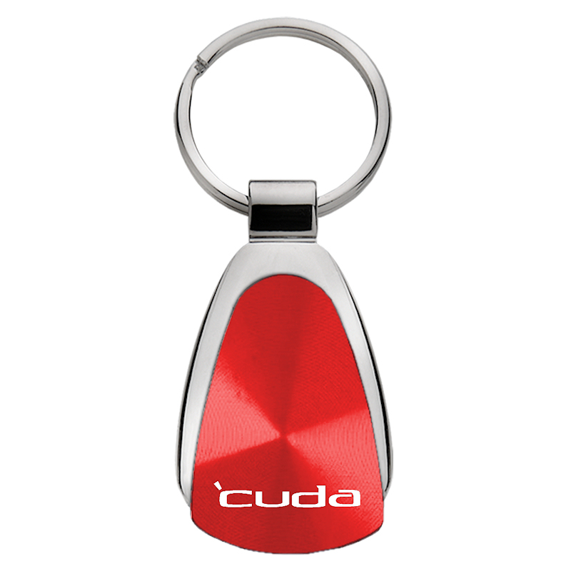 Cuda Teardrop Key Fob - Red