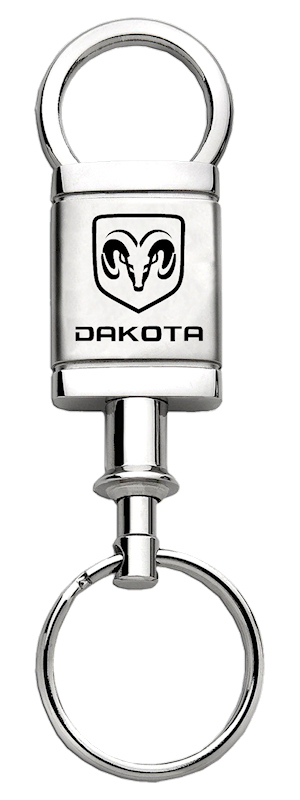 Dakota Satin-Chrome Valet Key Fob - Silver