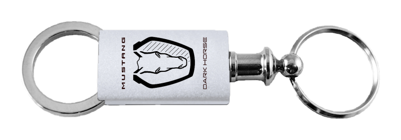 Dark Horse Anodized Aluminum Valet Key Fob - Silver