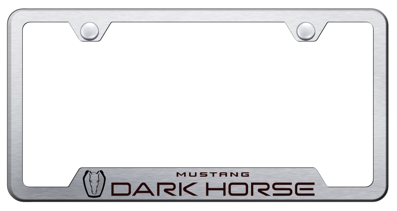 Dark Horse Cut-Out Frame - Laser Etched Brushed