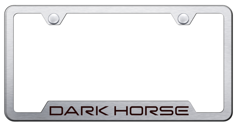 Dark Horse Cut-Out Frame - Laser Etched Brushed