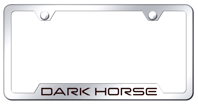 Dark Horse Cut-Out Frame - Laser Etched Mirrored
