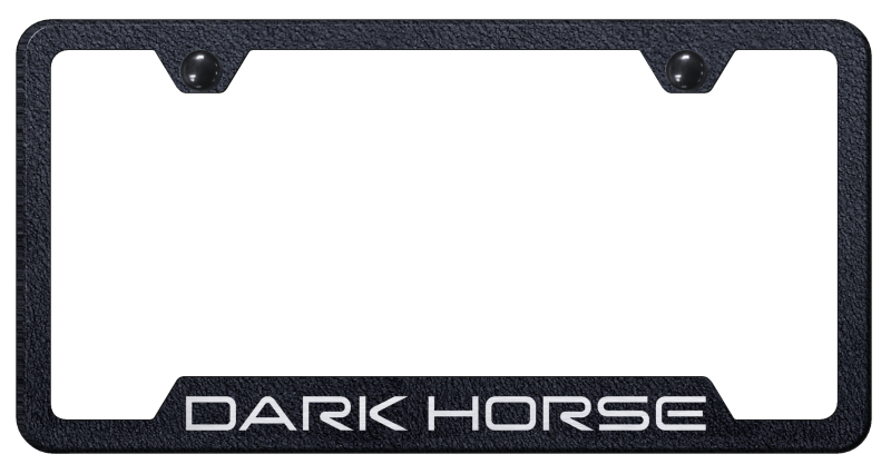 Dark Horse Cut-Out Frame - Laser Etched Rugged Black